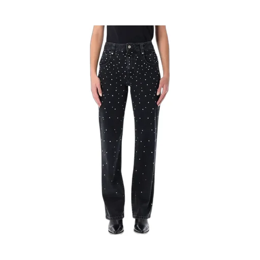 Embellished Straight-Leg Jeans