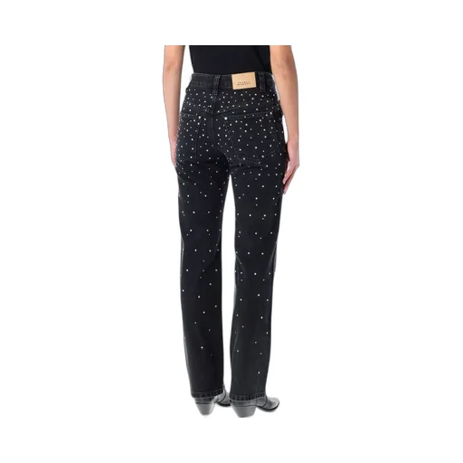 Embellished Straight-Leg Jeans