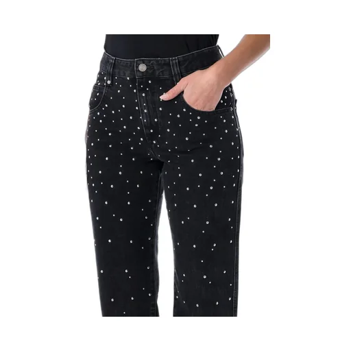 Embellished Straight-Leg Jeans