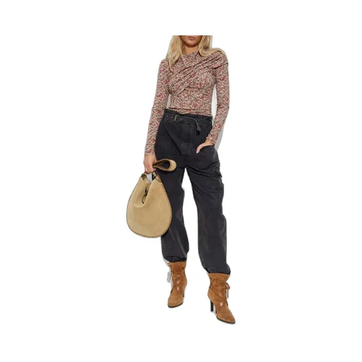 Long-Sleeved Ruched Top