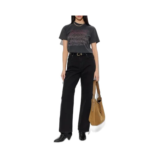 T-Shirt With Crown Print
