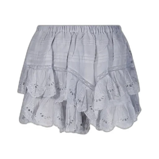 Tiered Eyelet Skirt