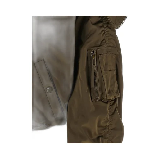 Bomber Jacket With Shearling Collar