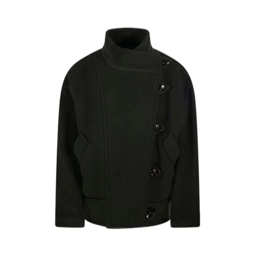 Asymmetric Button Jacket