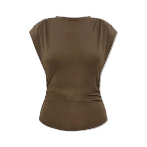 T-Shirt With Padded Shoulders
