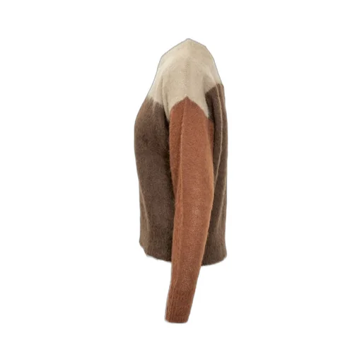 Colorblock Mohair Blend Sweater