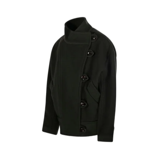 Asymmetric Button Jacket