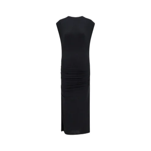 Sleeveless Ruched Midi Dress