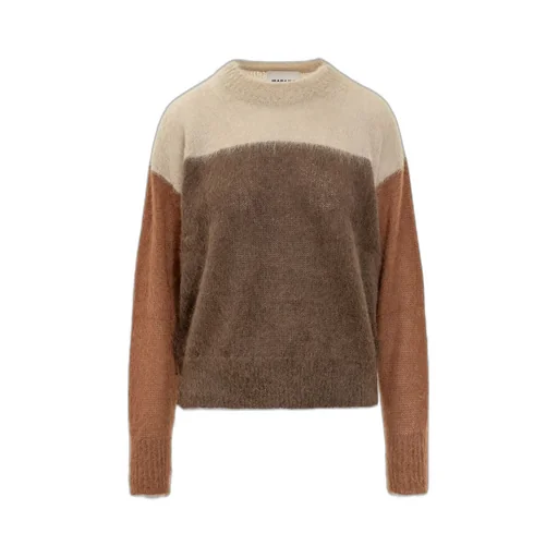 Colorblock Mohair Blend Sweater