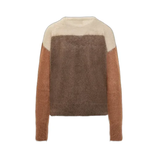 Colorblock Mohair Blend Sweater