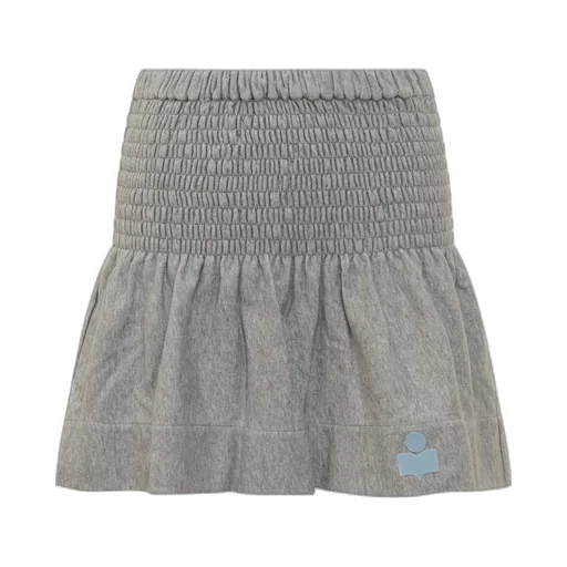 Smocked Waist Mini Skirt