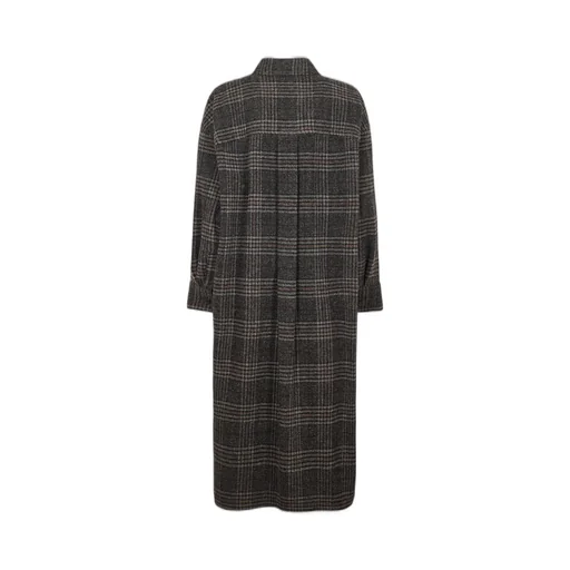 Checked Long Coat