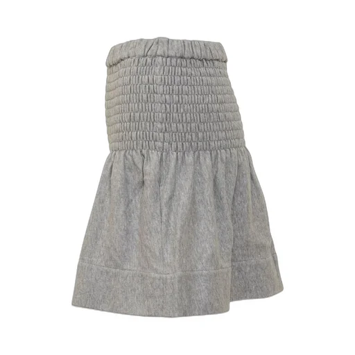 Smocked Waist Mini Skirt