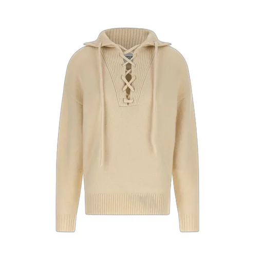 Lace-Up Knit Sweater