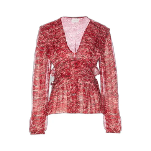 Printed Silk Crepe De Chine Blouse