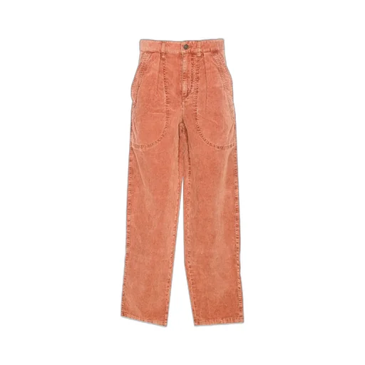 High-Waisted Corduroy Pants