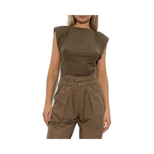 T-Shirt With Padded Shoulders