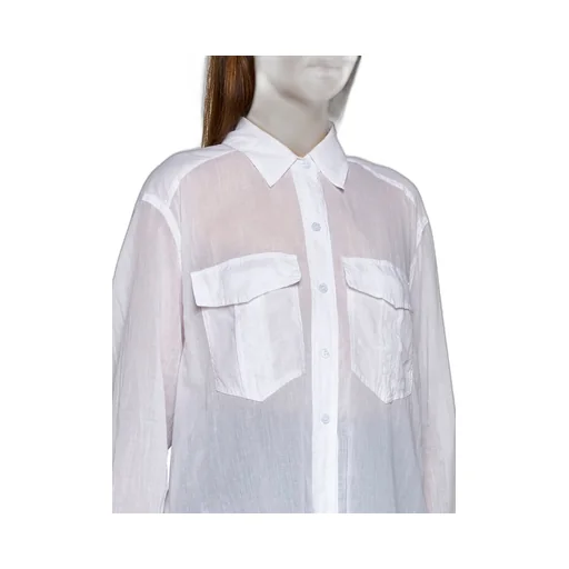 Cropped Tie-Front Shirt