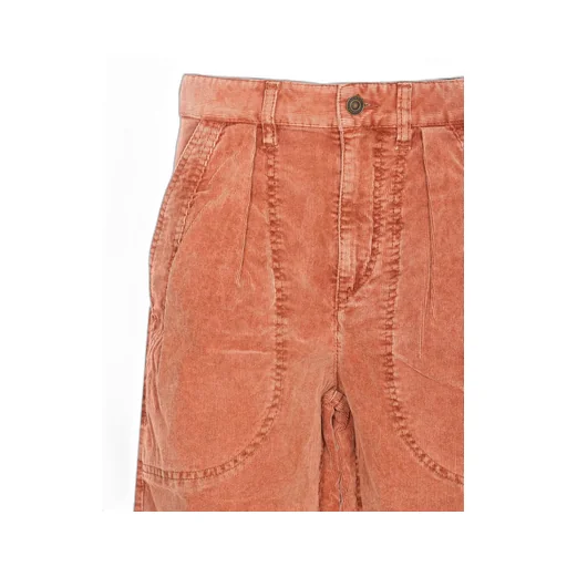 High-Waisted Corduroy Pants