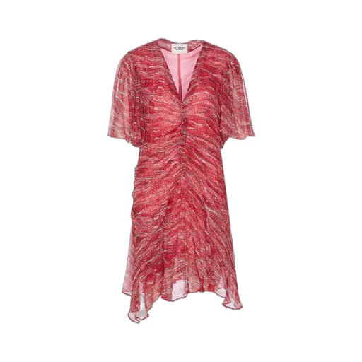 Ruched Asymmetric Dress