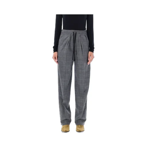 Plaid Wool Trousers