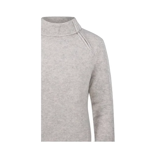 Turtleneck Sweater With Zipper Detail