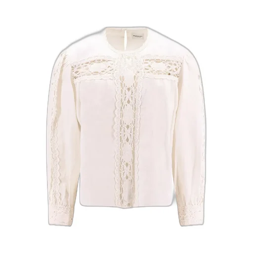 Blouse With Lace Inserts