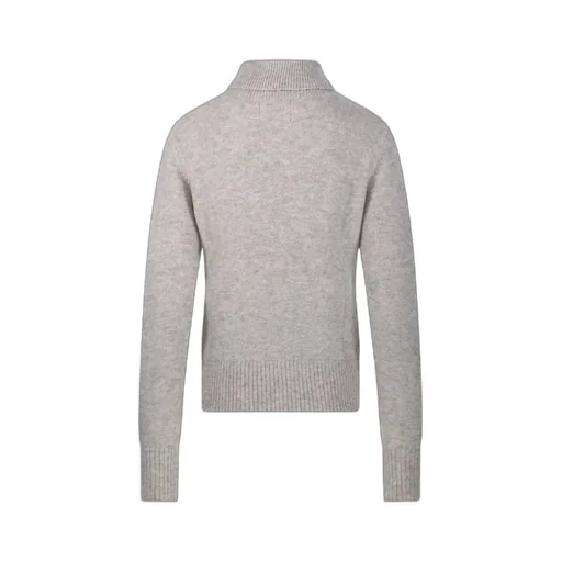 Turtleneck Sweater With Zipper Detail