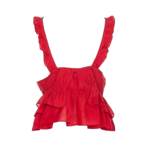 Tiered Ruffle Tube Top