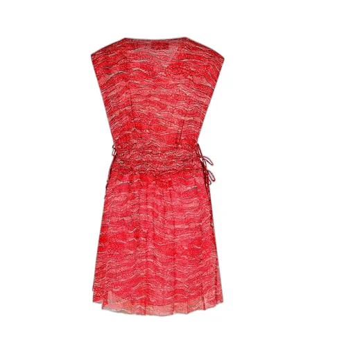 Ruched Printed Mini Dress