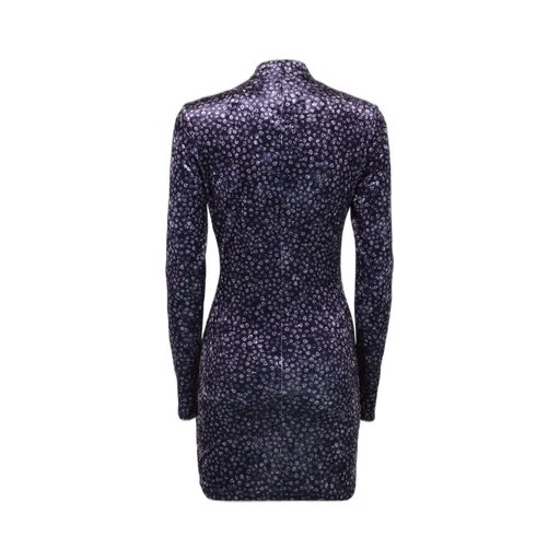 Ruched Print Mini Dress
