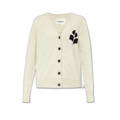 Cardigan With Embroidered Logo