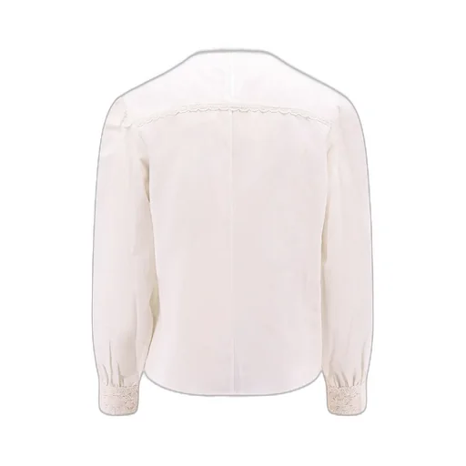Blouse With Lace Inserts
