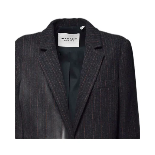 Single-Breasted Pinstripe Blazer