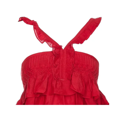 Tiered Ruffle Tube Top