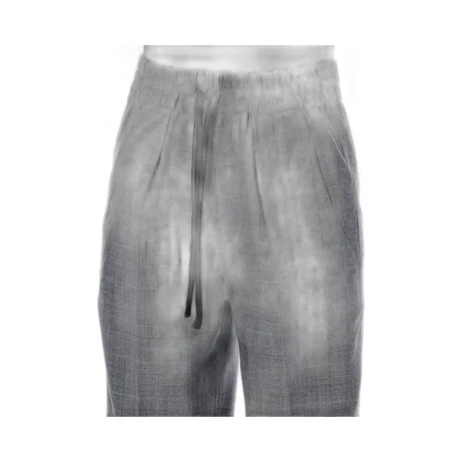 Plaid Wool Trousers