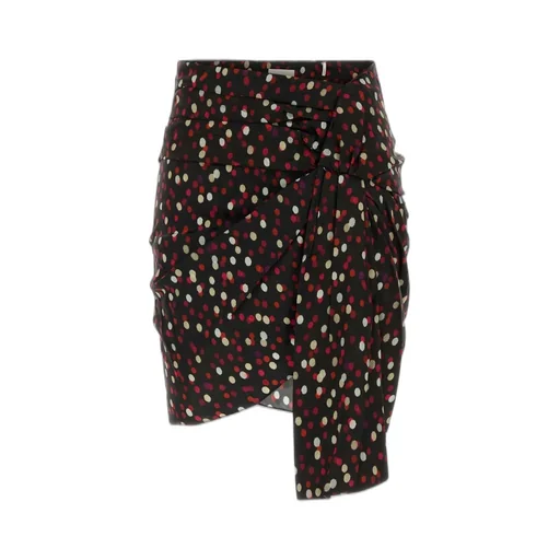 Printed Draped Skirt