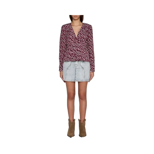 Printed Wrap Top