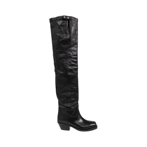Over-The-Knee Leather Boots
