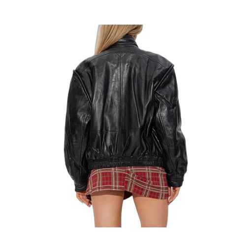 Leather Bomber Jacket