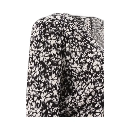 Printed Pleated Blouse