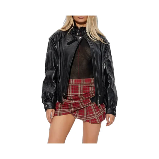 Leather Bomber Jacket