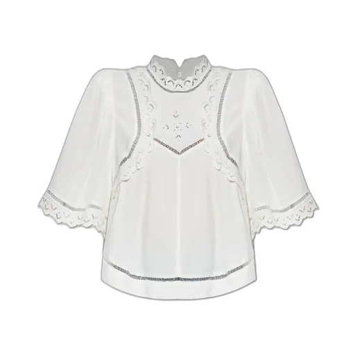 Embroidered Cotton Poplin Blouse