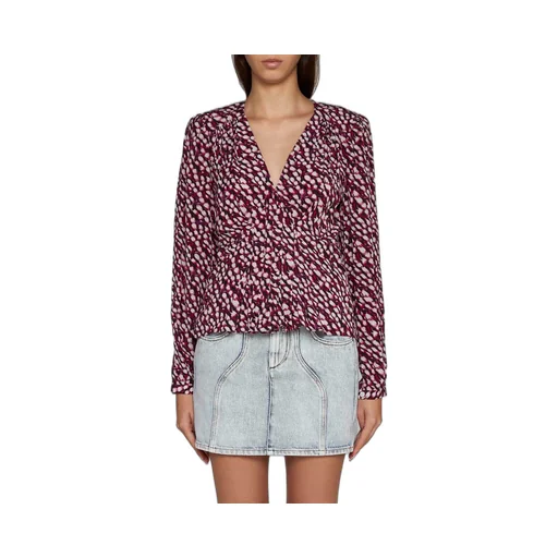 Printed Wrap Top