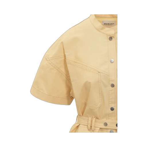 Short Sleeve Belted Utility Jumpsuit