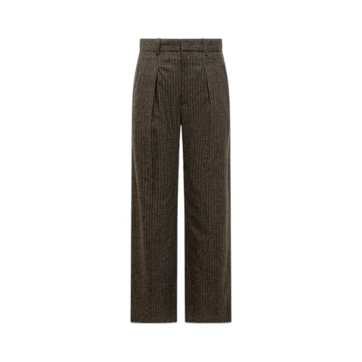 High-Waisted Pleated Trousers