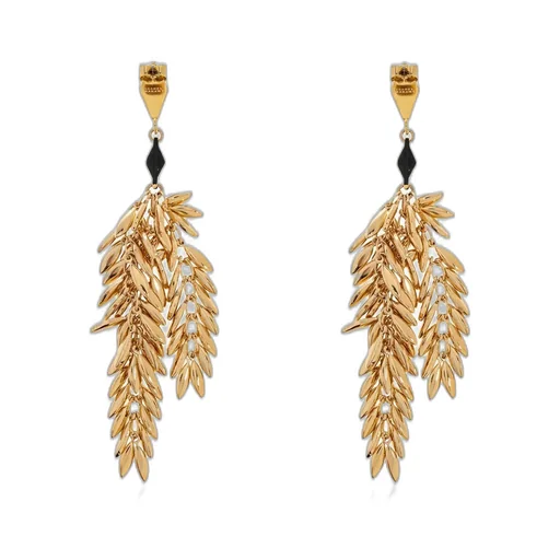 Feather Drop Earrings