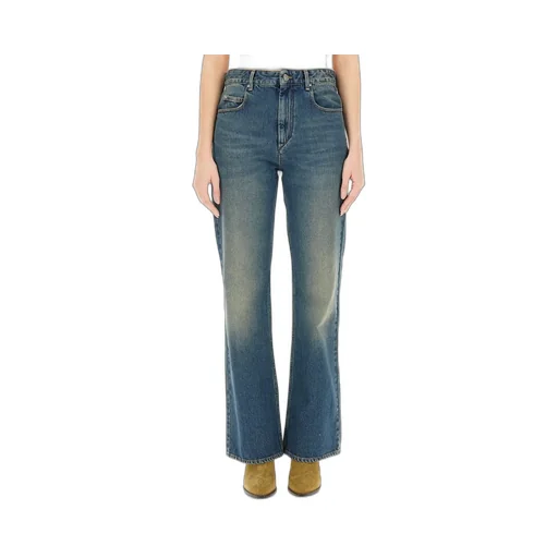 High-Waisted Flared Jeans