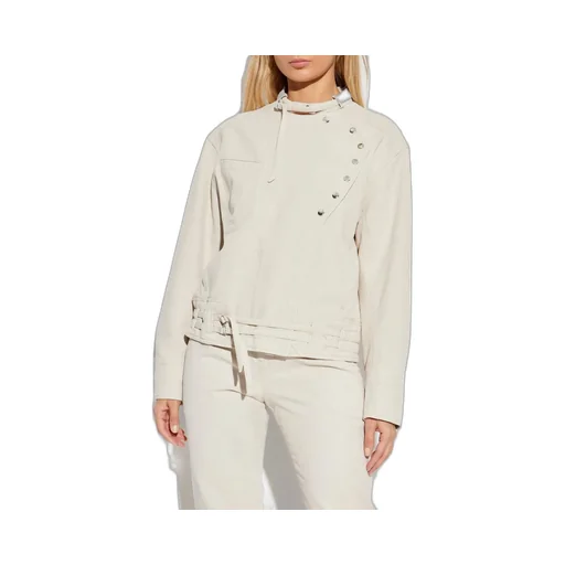 Asymmetric Button Jacket