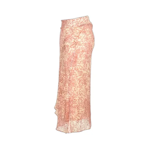 Asymmetric Ruched Midi Skirt